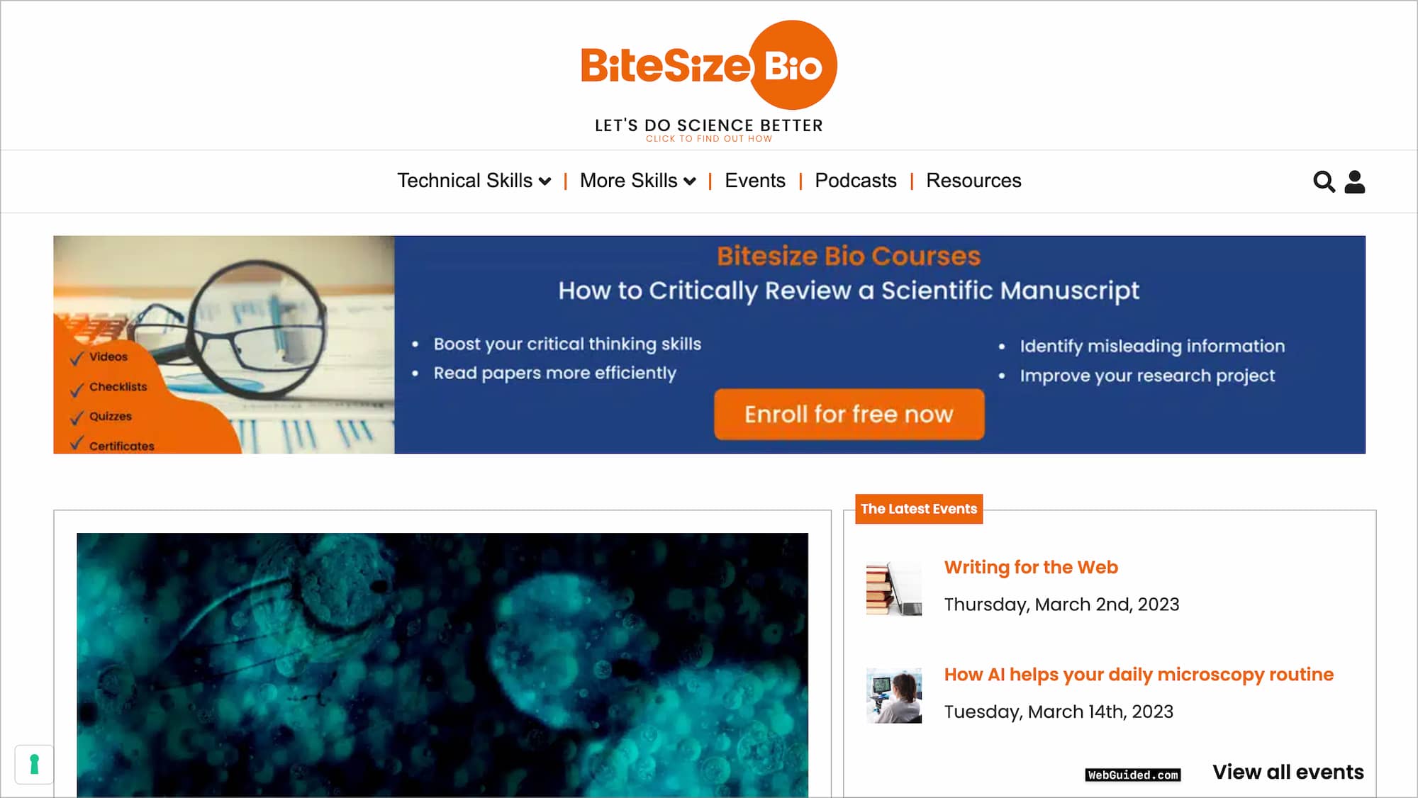 Bitesize Bio Community Learning Platform LearnDash Example