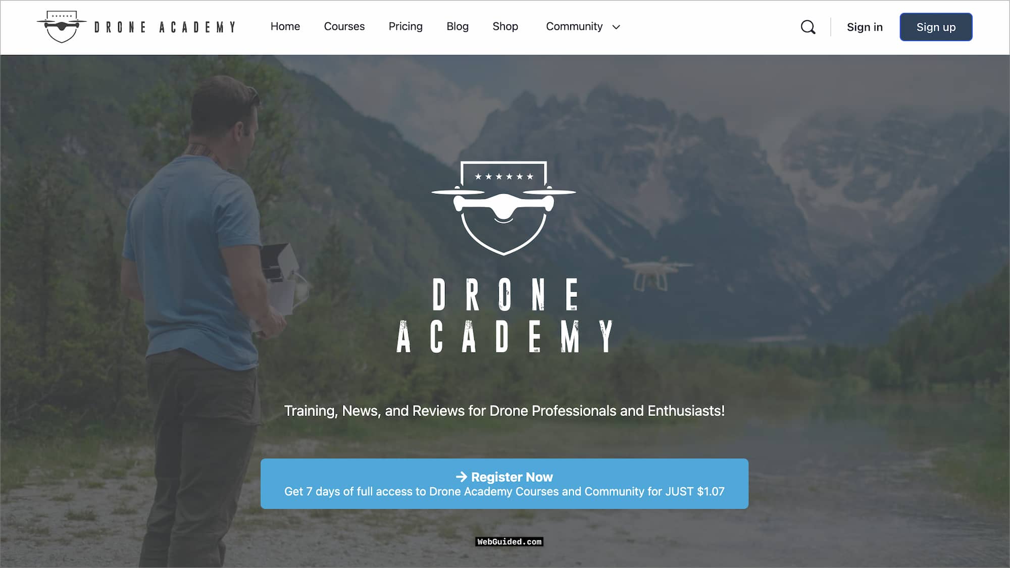 Drone Academy- Niche Academy Example of LearnDash Usage